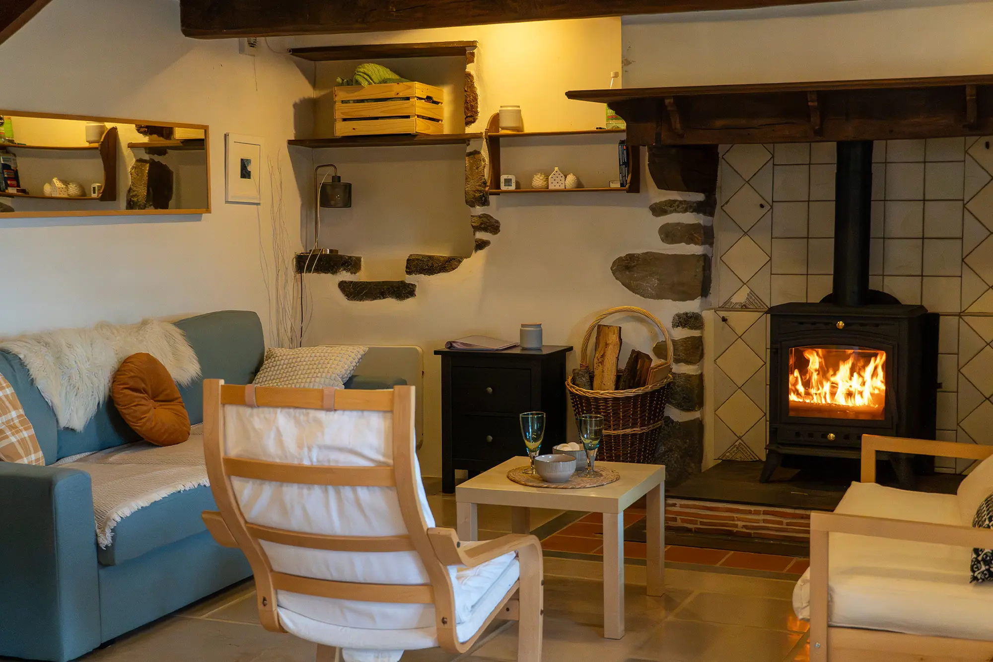 Gîte au Pays Basque à Licq, salon
