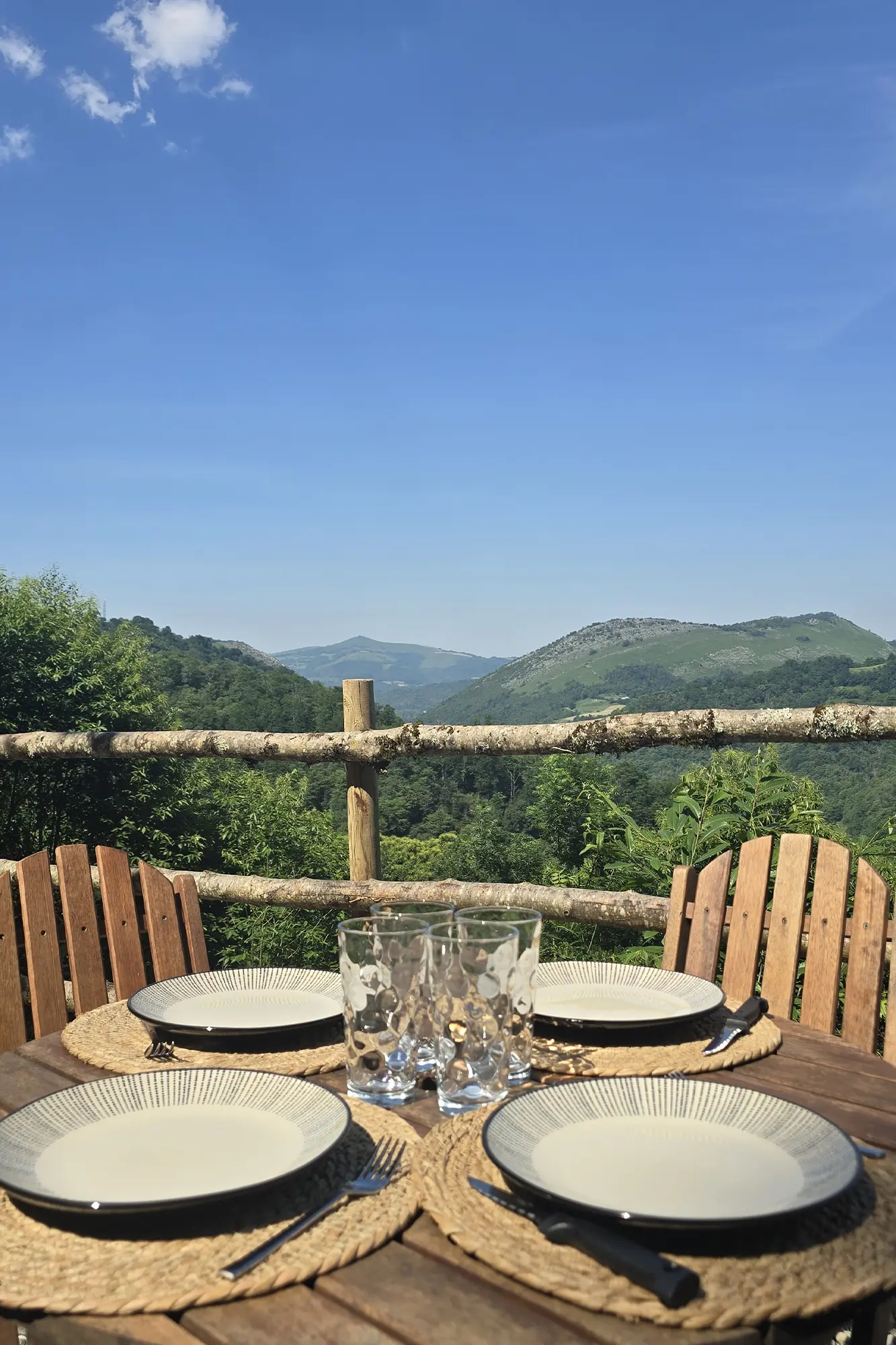 Gîte au Pays Basque à Licq, vue depuis la terrasse
